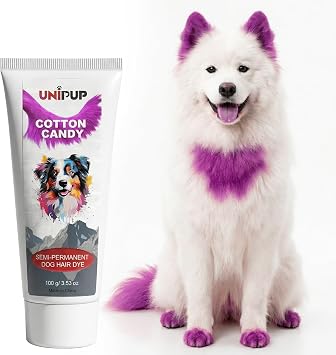 Semi-Permanent Dog Hair Dye Safe and Gentle Pet Hair Dye for Dogs, Cats and All Pets U-PHD02Cotton Candy