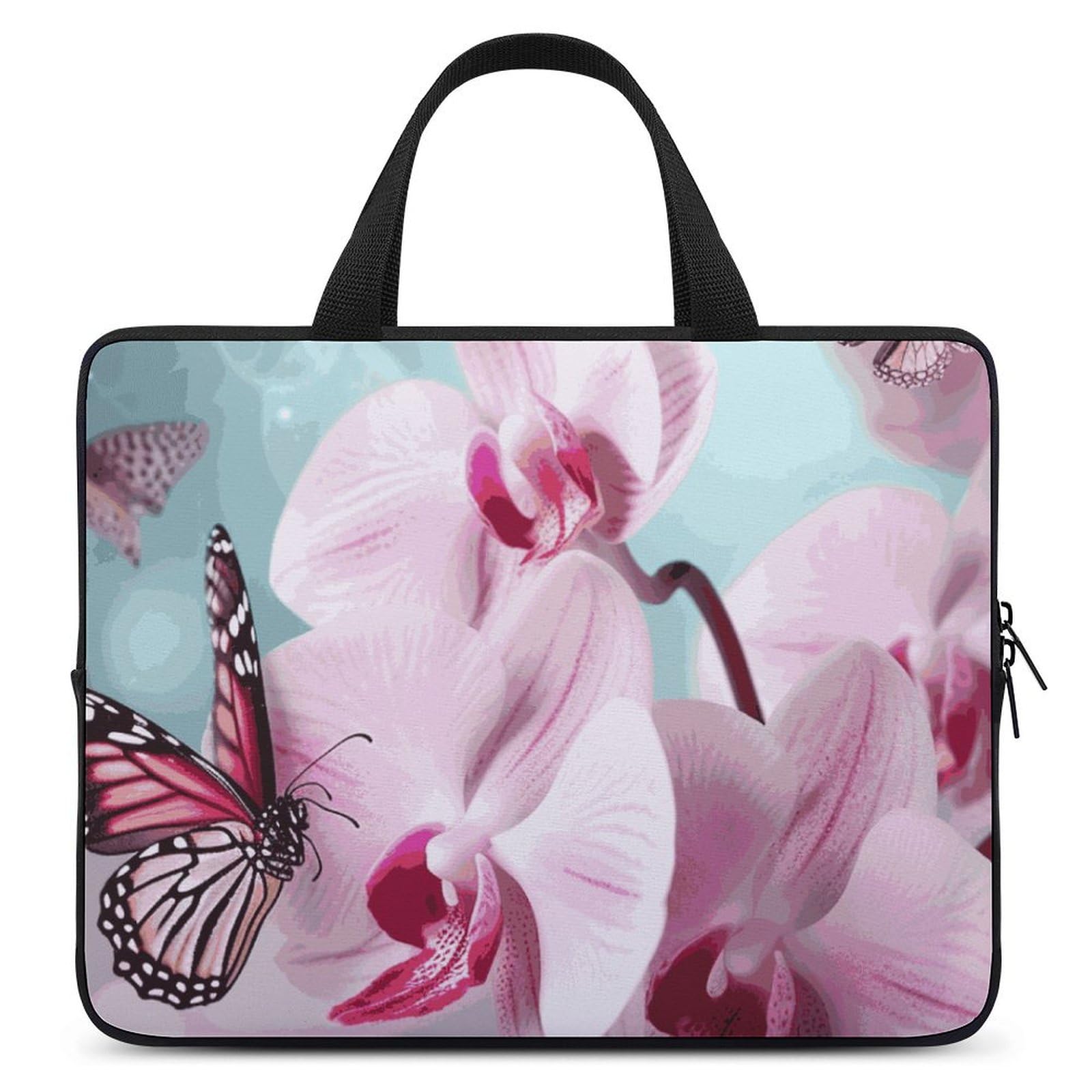 Housse ordinateur portable 30,5 cm orchidée papillon pochette PC