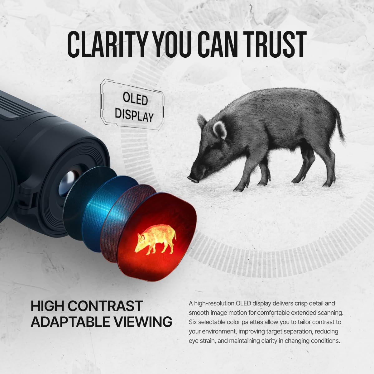 ATN BlazeSeeker 6 Compact Thermal Monocular, 6th Gen 12µm Sensor, 256×192 Resolution, ≤20mK NETD (1.7-13.6×)