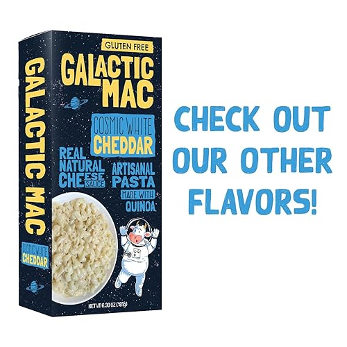 Miniatura 5 de Cena de macarrones y queso sin gluten, pasta orgánica de quinua, macarrones y queso sin gluten, sin maíz, granos antiguos, queso natural real, sin