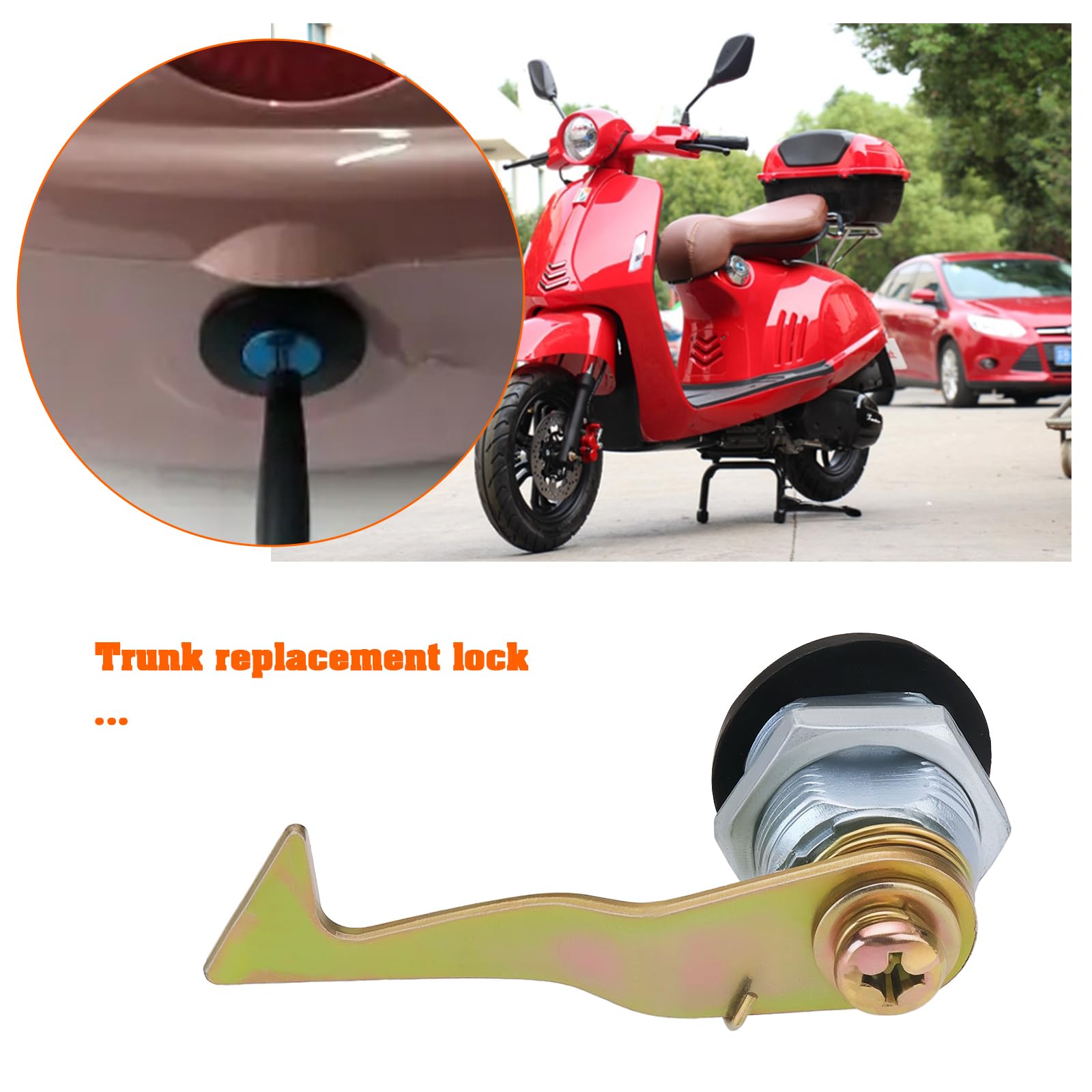 OTOTEC 1 serratura di ricambio per moto, compatibile con Venezia, compatibile con Roma con chiave