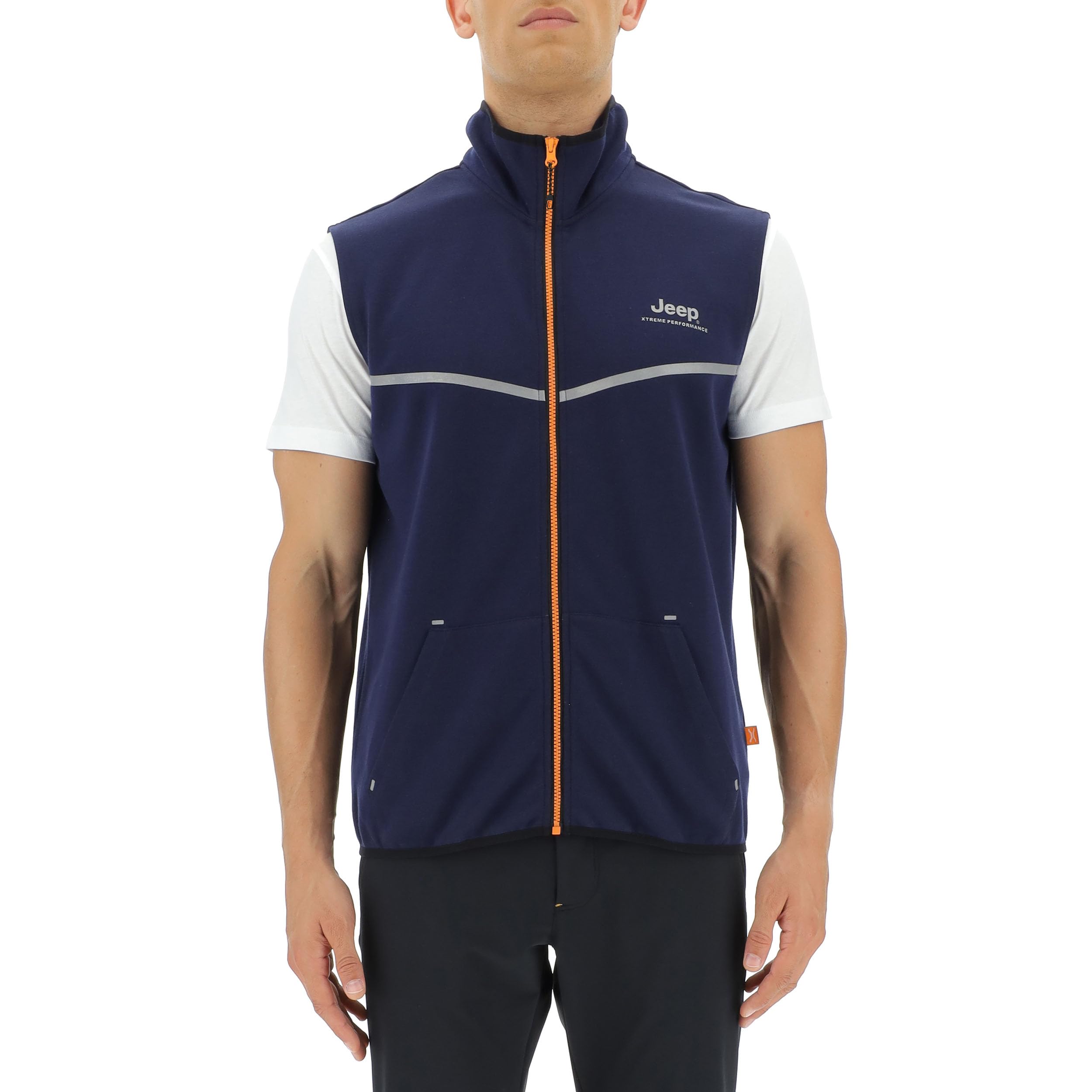 Jeep Xp Man Tech Sweat Vest W/Kangaroo Pocket Jx22a Jacket Hombre