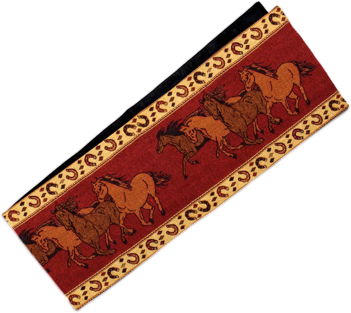 Kinara Running Horses Table Runner – Southwestern Native American Design – Beautiful and Unique Pattern – Fine Weaving 12.25x72 inch.