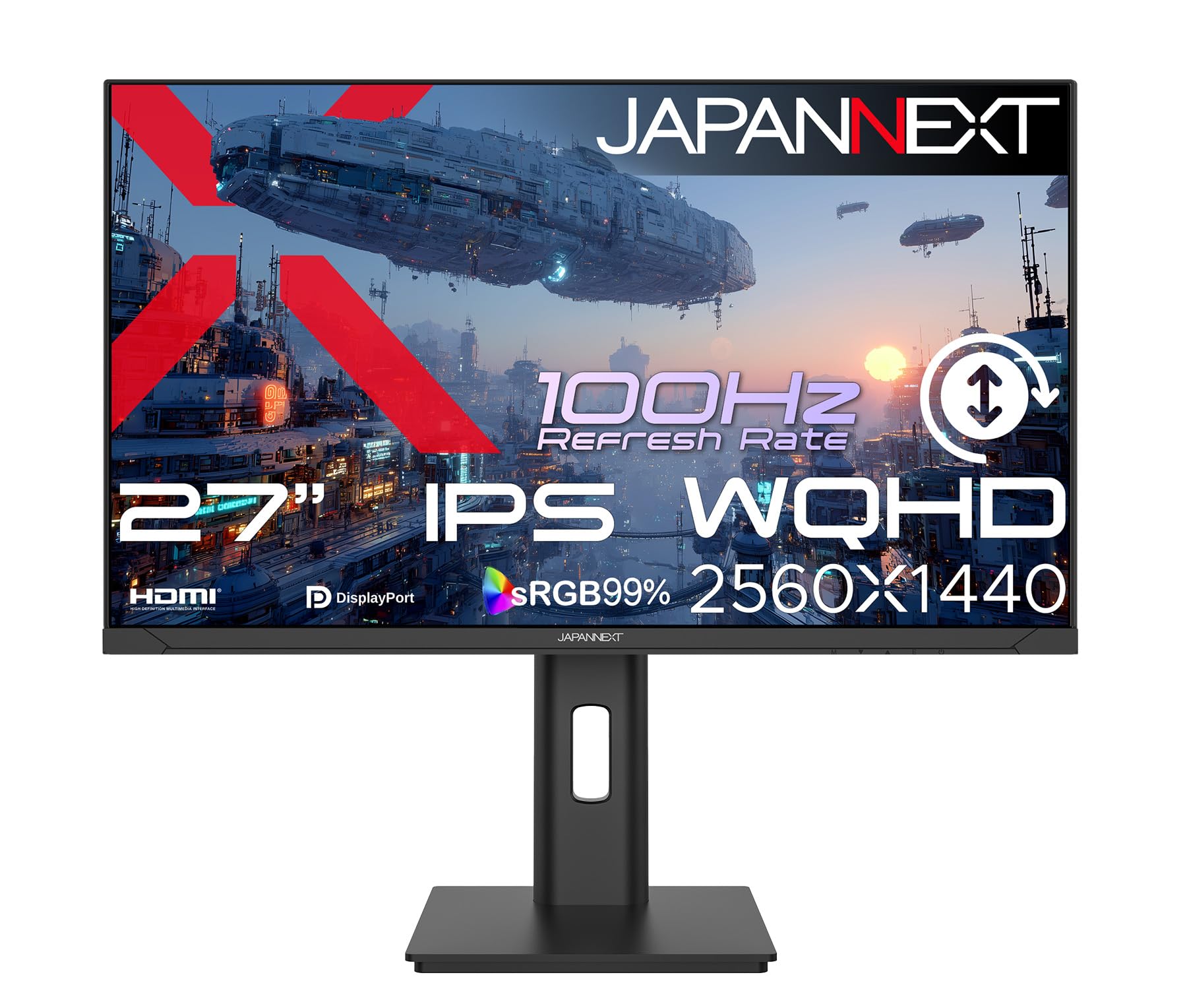 Amazon.co.jp: JAPANNEXT 27インチ IPSパネル搭載 WQHD(2560x1440