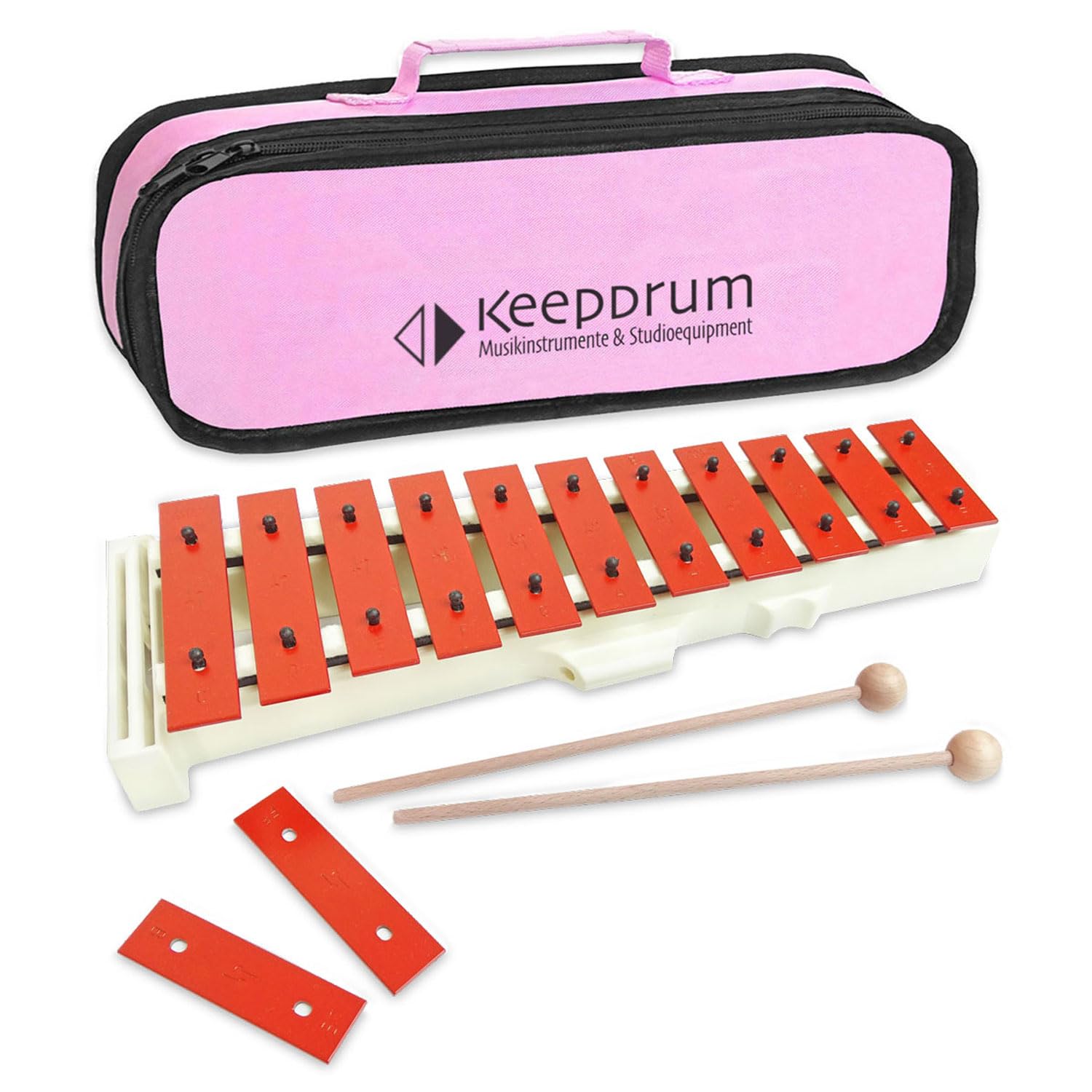 Sonor SG Glockenspiel soprn dla dzieci + keepdrum torba różowa