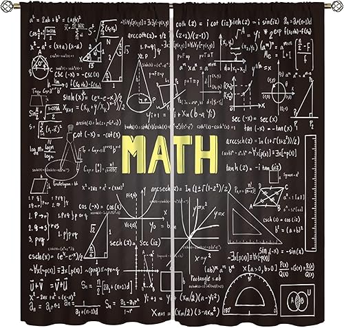 Miniatura 19 de Cortina de fórmula de matemáticas, diseño de lección de álgebra, cuaderno de lecciones, diseño de fórmula, bolsillo para barra, cortina de ventana