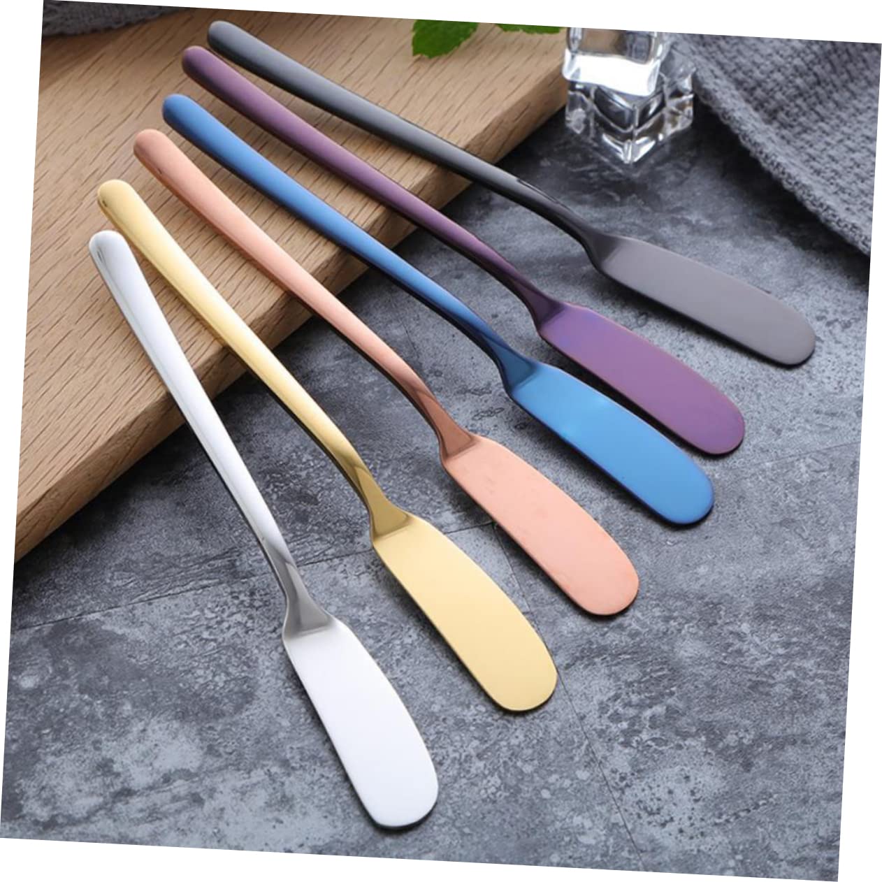 CONGARTENO 2sets Gold Jam Butter Spreader Multi-purpose Cheese Butter Slicer Stainless Steel Blade Easy Cutting Kitchen Utensils 2pcs*2