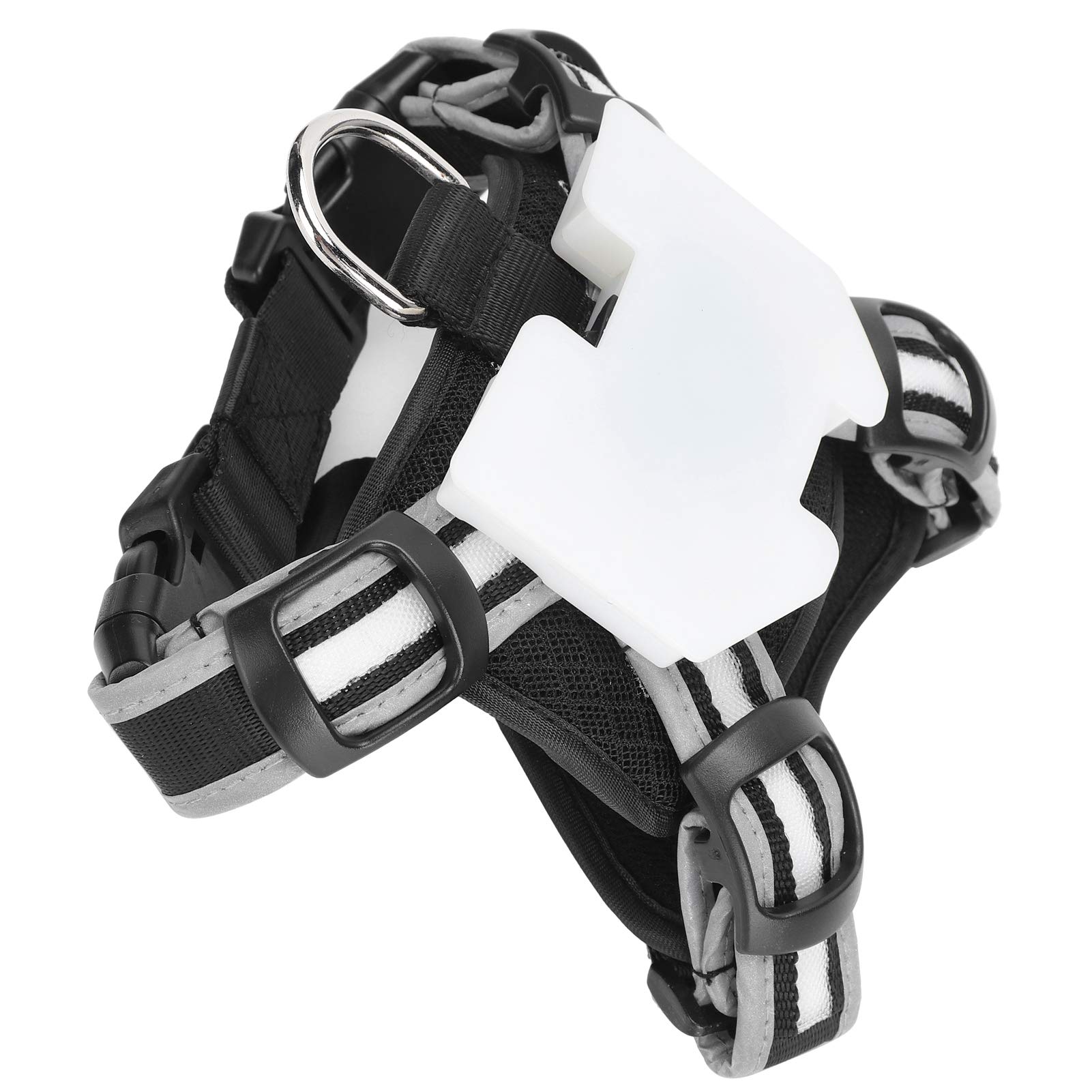 Pettorina di sicurezza notturna con LED di ricarica USB, regolabile, riflettente, ad alta visibilità, comoda per tutte le razze (S)