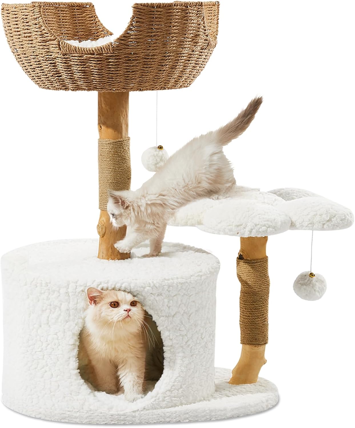 Modern Cat Tree Tower for Large Cats with Seasonal