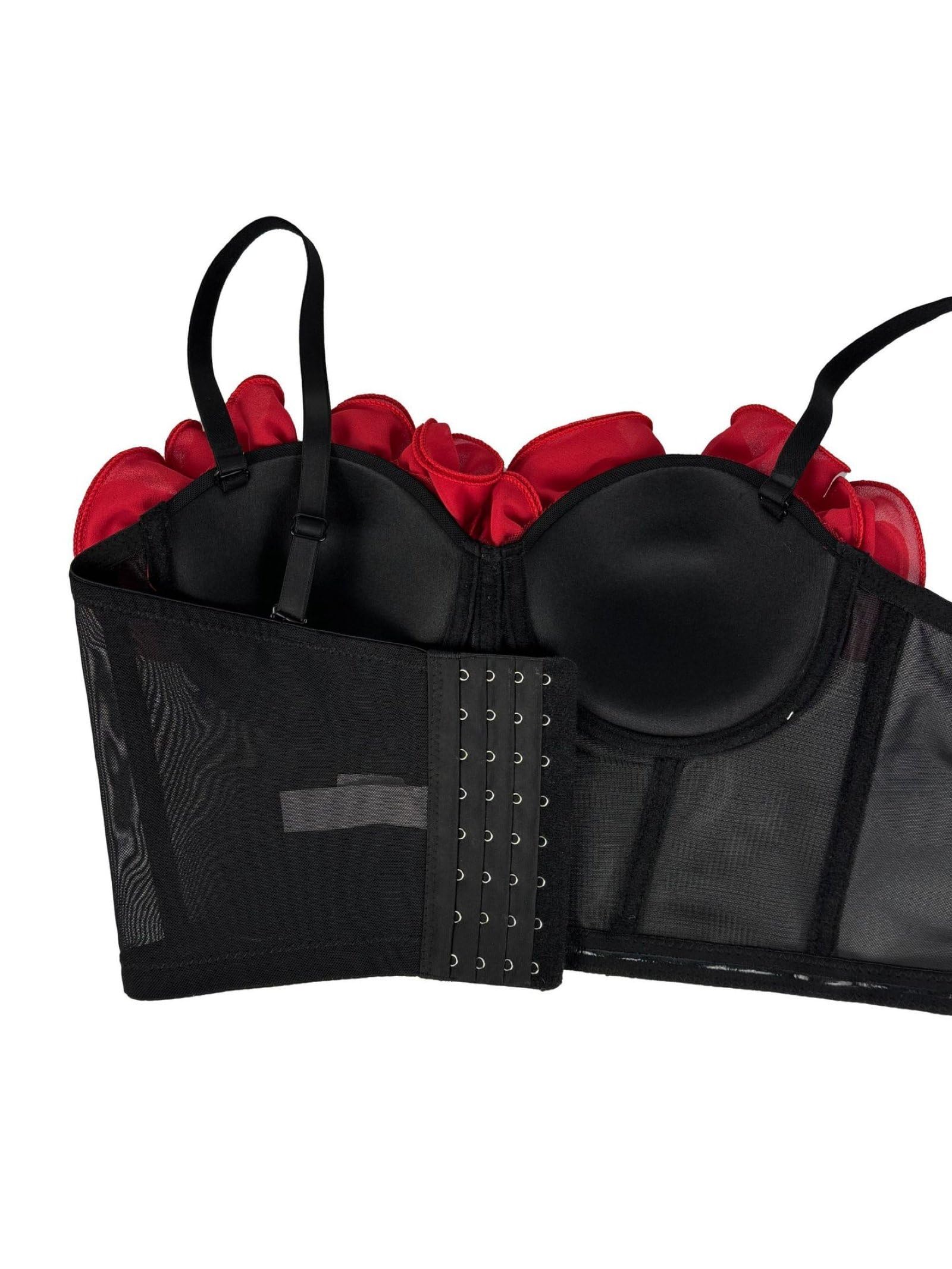 Top court corset pour femmes avec fleurs 3D, sexy, sans manches, dos nu, top court d'été Y2K pour sortir