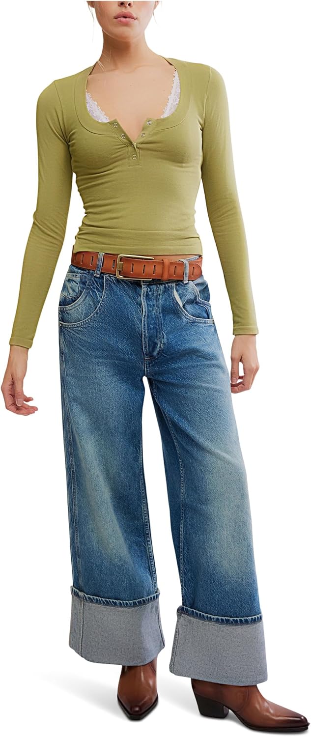 Free People Womens Wide Awake Layering - Image 6