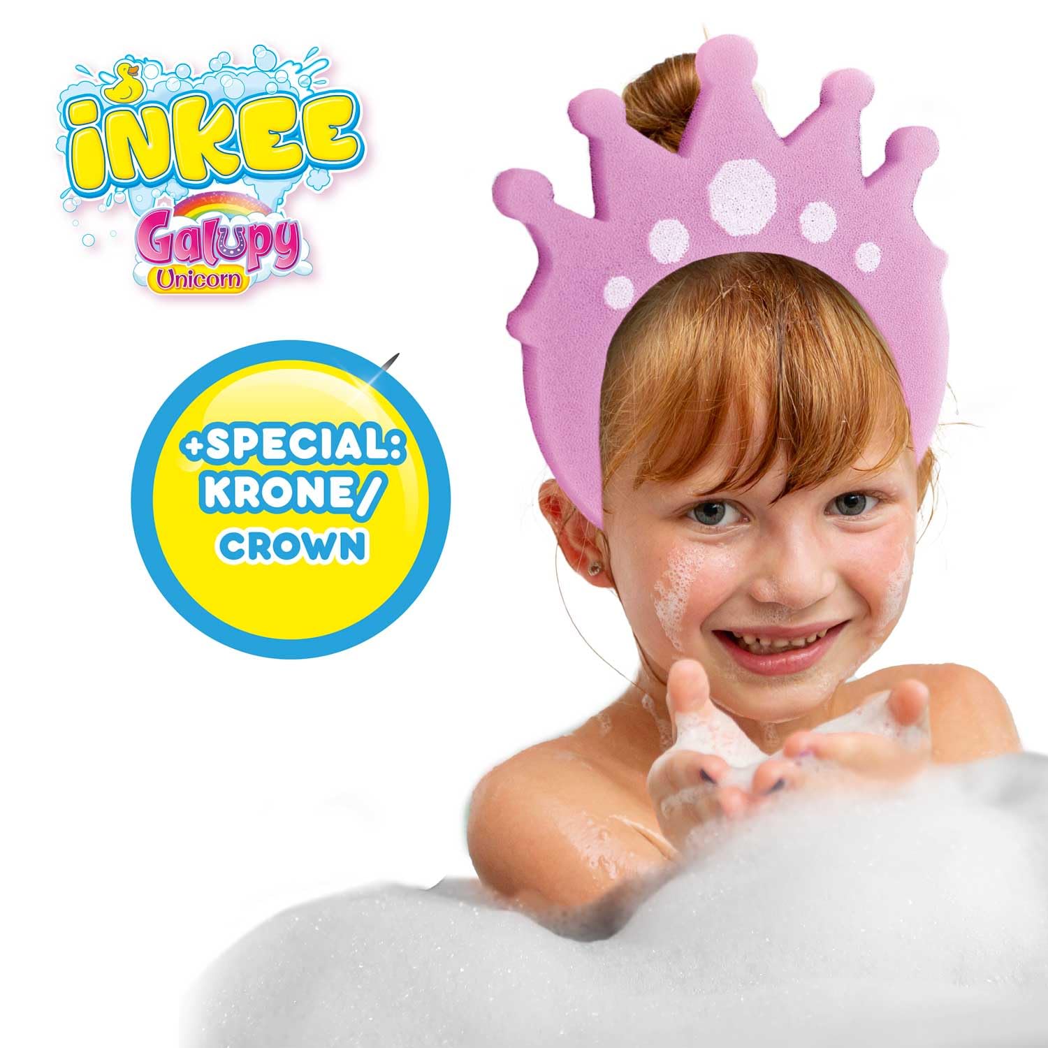 INKEE GALUPY | Coffret de Bain Licorne avec 7 Additifs pour Enfants - Bombes de bain Licorne