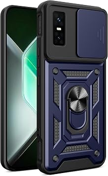Compatible with Infinix GT 30 Pro Case Cover,with Slide Camera Lens Cover Compatible with Infinix GT 30 Pro 5G X6873 Case Blue