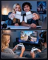 Vista 7 de FASTSNAIL [LED Display] 7400mWh Rechargeable Battery Pack for PS5 Controller, Battery Extender for PlayStation 5 DualSense Controller, Play and