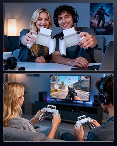 Miniatura 7 de FASTSNAIL [LED Display] 7400mWh Rechargeable Battery Pack for PS5 Controller, Battery Extender for PlayStation 5 DualSense Controller, Play and