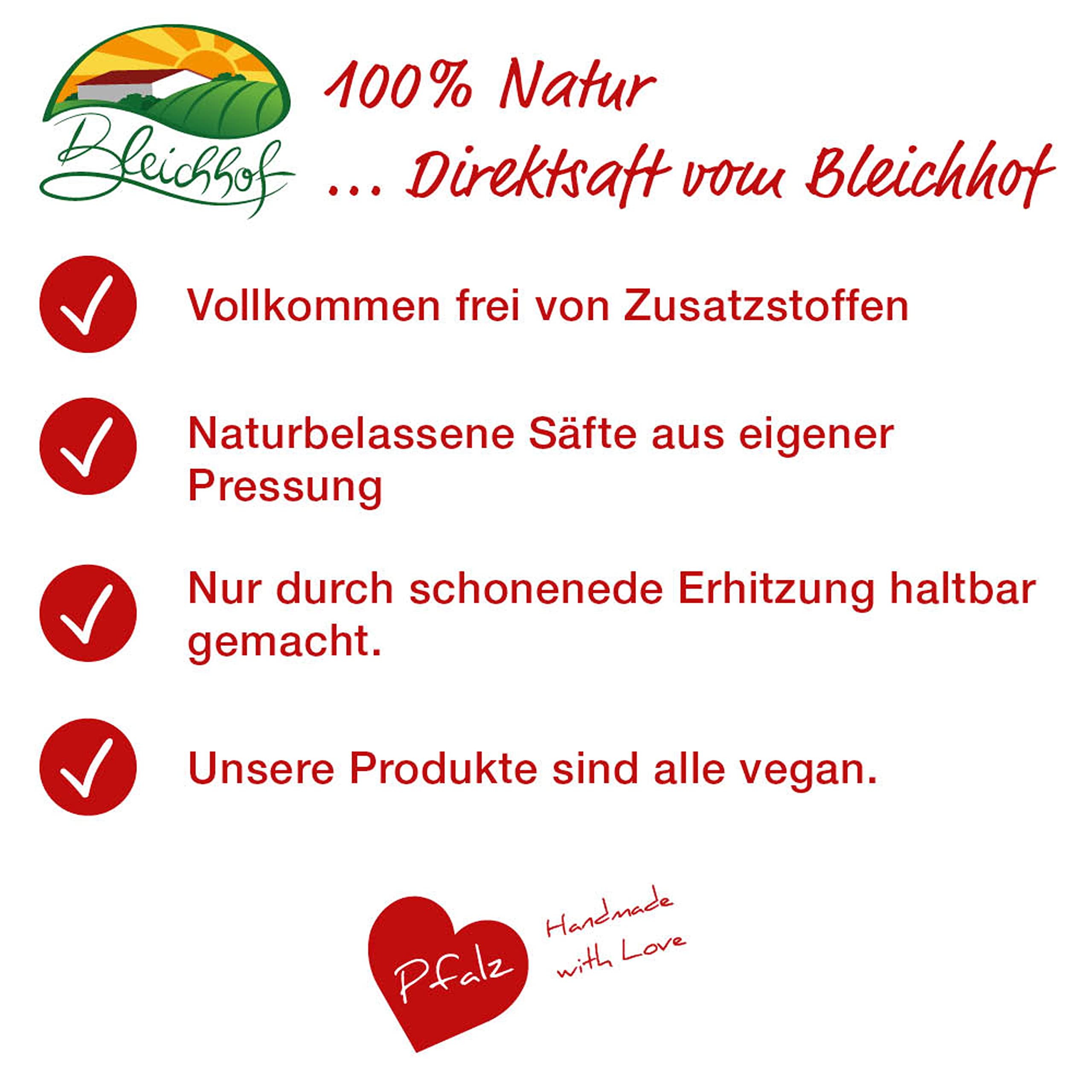 BLEICHHOF® Schlehensaft - Direktsaft, vegan (8x0,47l)
