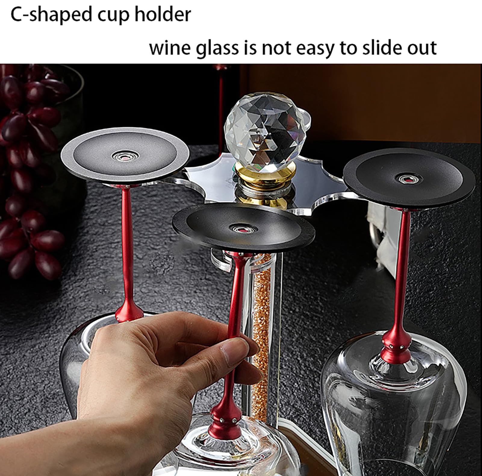 Amazon｜GUSGL 回転するワイングラス、ウイスキー ユニークな