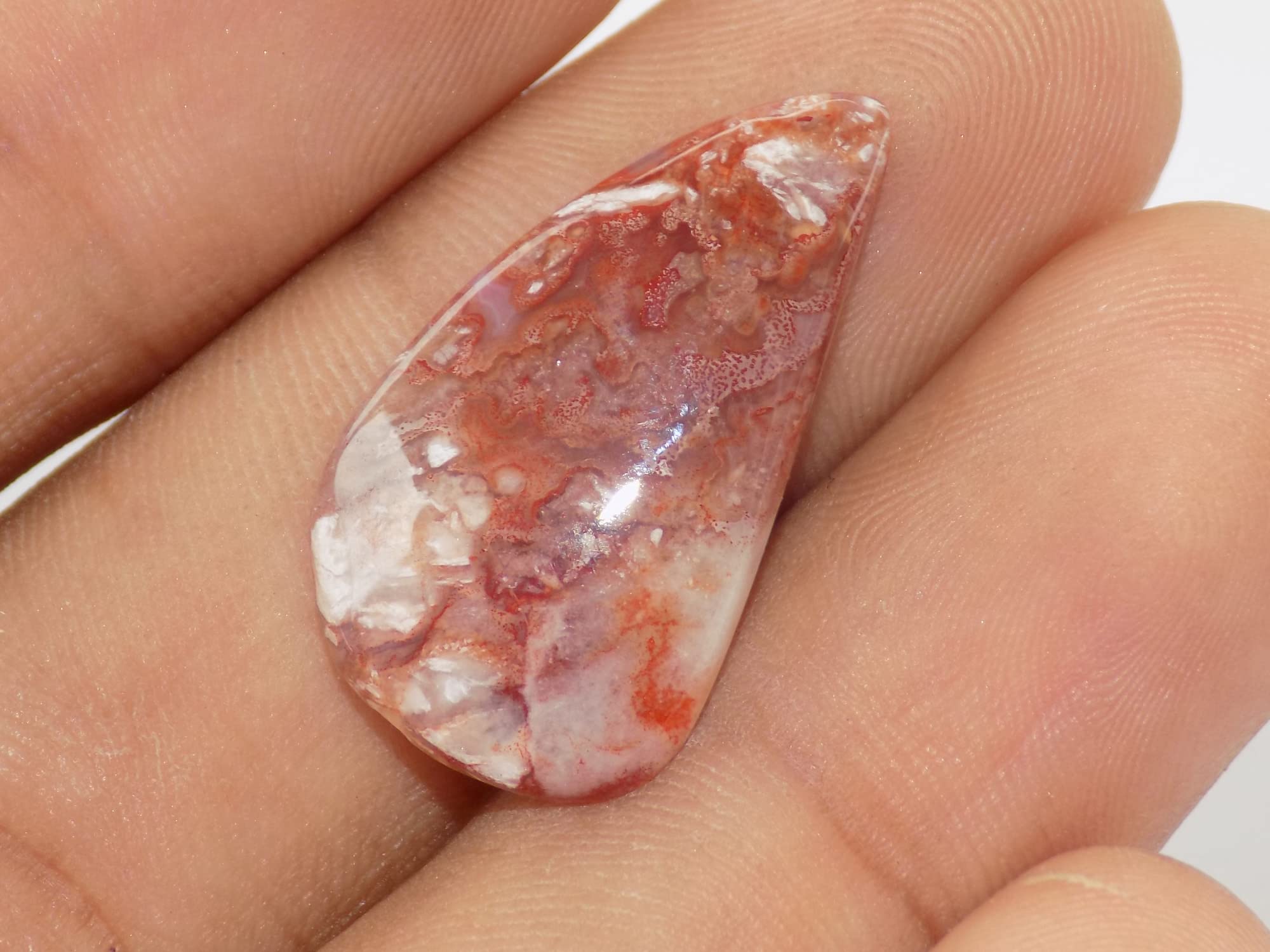 Szalony koronkowy agat kamień szlachetny, fantazyjny kształt 27 x 15 x 5 mm, 14 ct designerski koronkowy agat graficzny kamień, 27x15x5mm, kamień szlachetny, szalony agat koronka