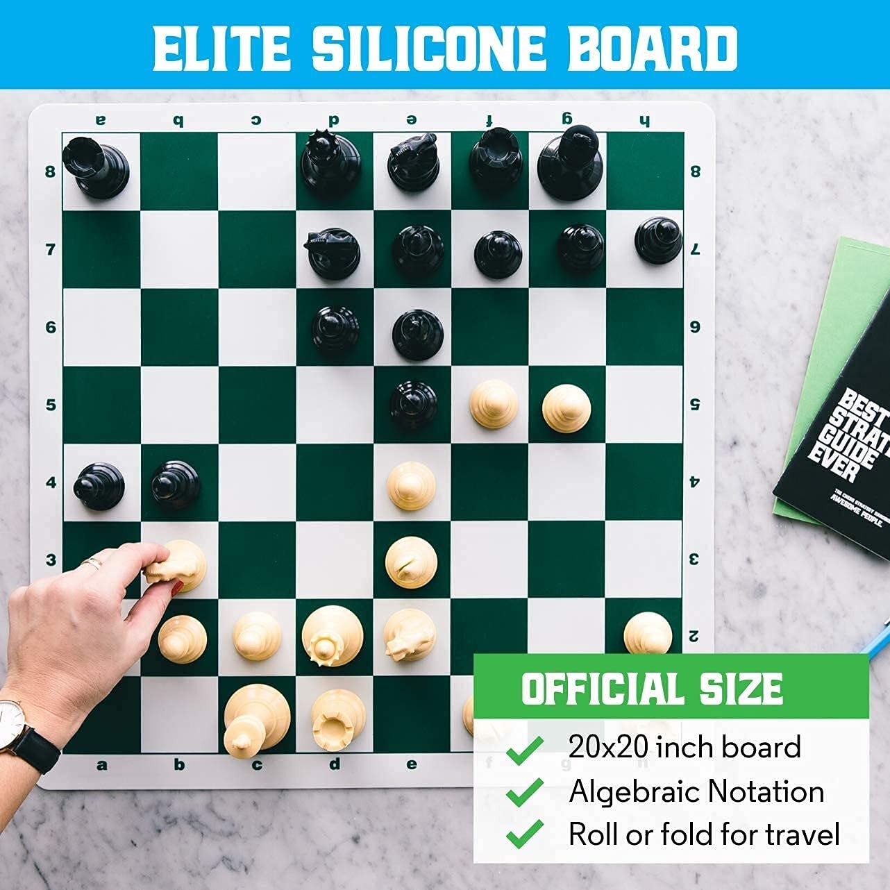 Buy Best Chess Set Ever Quadruple Weighted XL Tournament Style Chess Set with Exclusive Chess