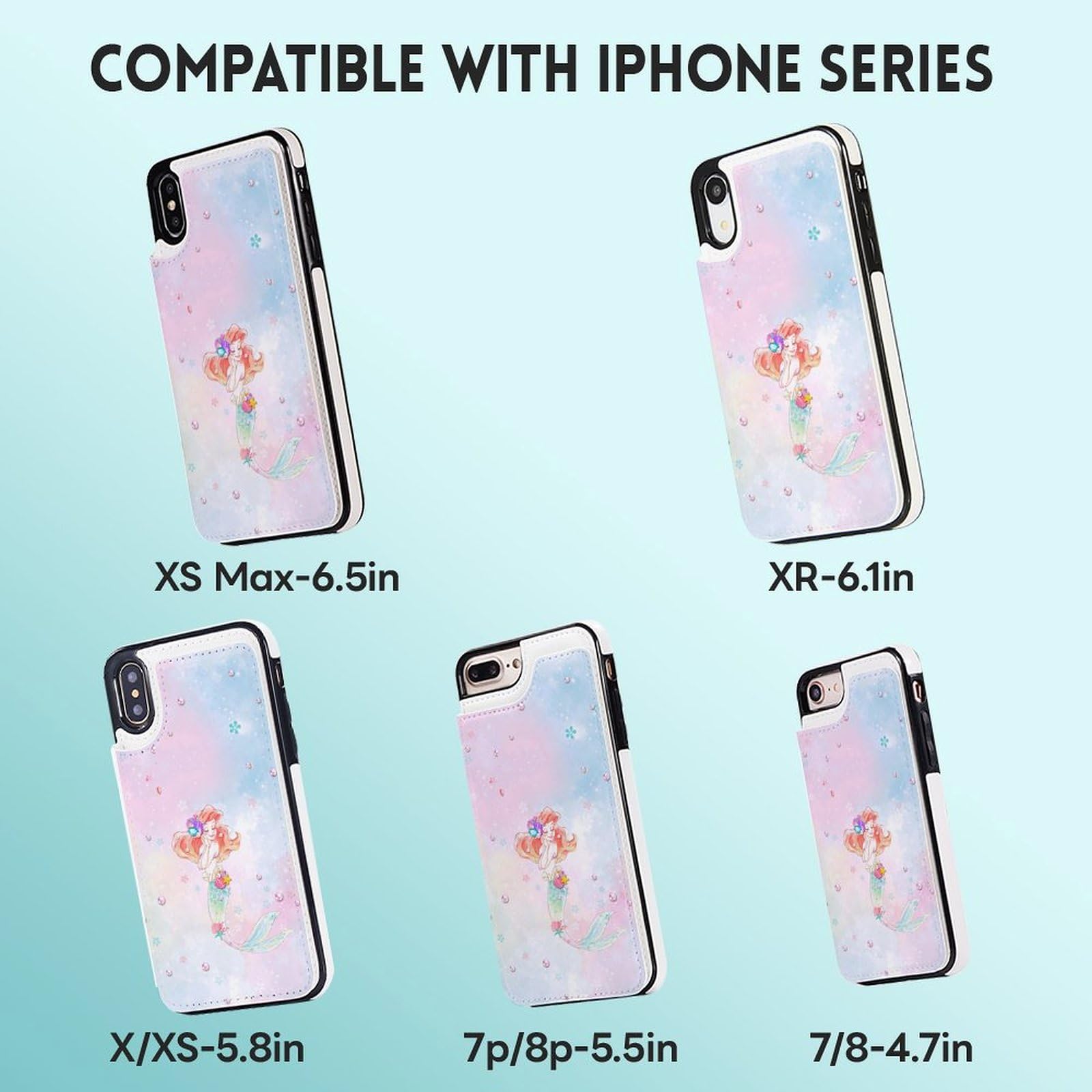 Amazon.co.jp: iPhone 15 ケース 手帳型 リトルマーメイド