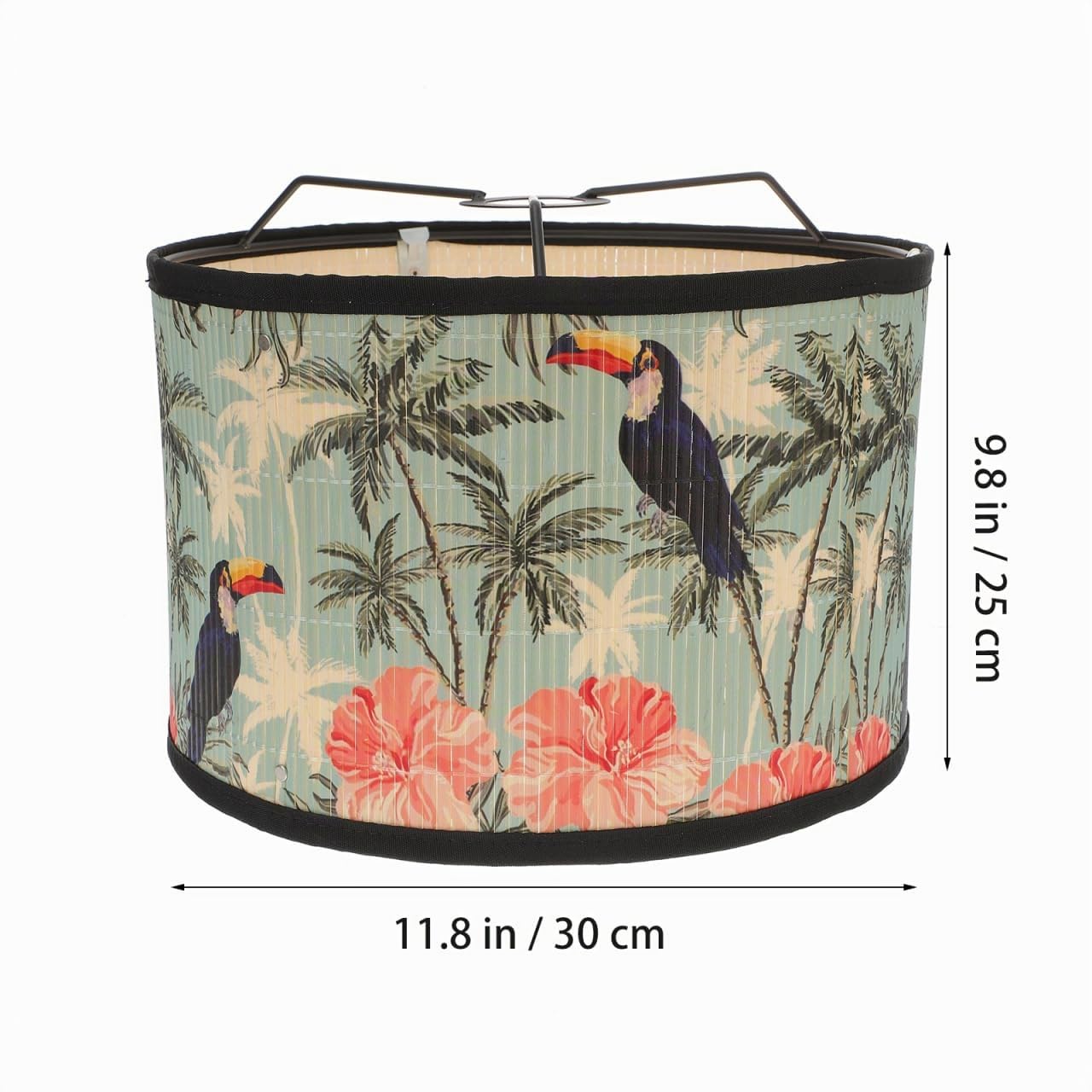 OSALADI Paralume a tamburo giapponese E27 Vintage Paralume Fiore Lampadario Copertura lampada Accessori Luce Per Lampada A Sospensione Lampada Da Verde