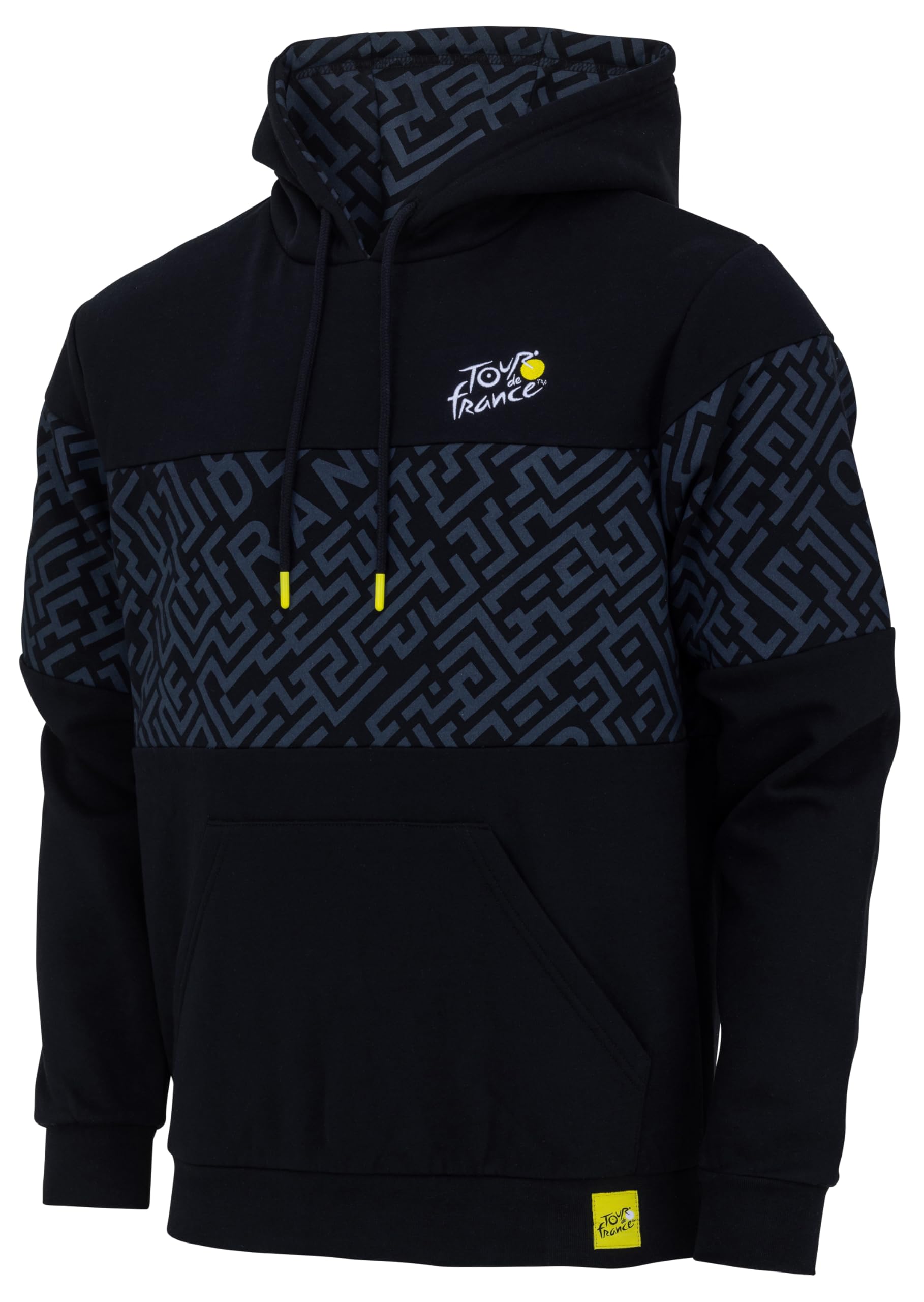 Tour de France Hooded Sweatshirt – Official Cycling Collection, Black, L