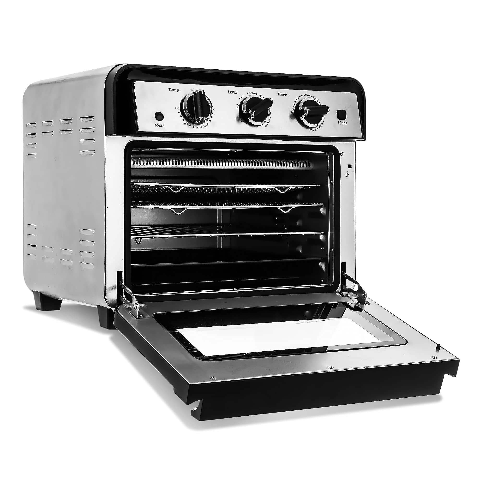 LIVIVO 22L Air Fryer Rotisserie Countertop Oven Grill, Stainless Steel