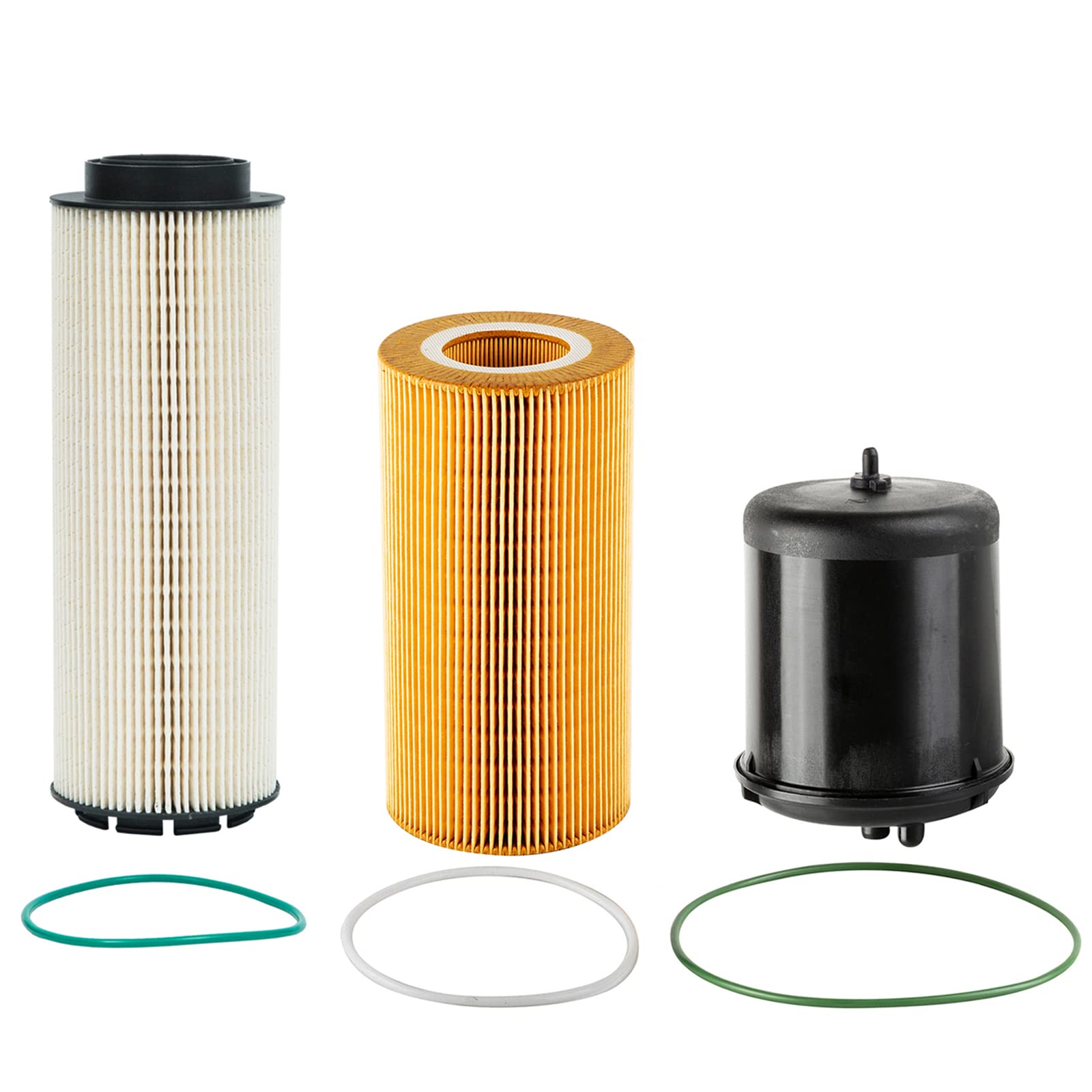 2277129 Fuel Water Separator Filter,1948921 Oil Filter,1922496 Oil Filter Kit Compatible With MX11 MX13 EPA13 Engine Peterbilt DAF Kenworth Trucks