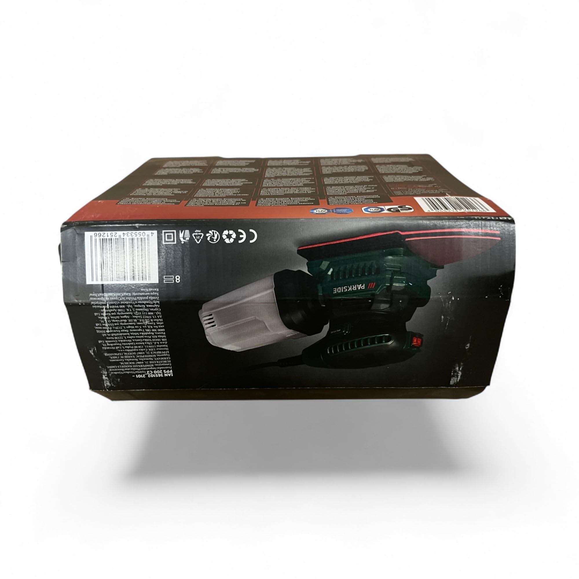 Levigatrice triangolare e orbitale 2 in 1 - 200 W Dischi abrasivi Delta per legno lucido quadrato a doppia azione