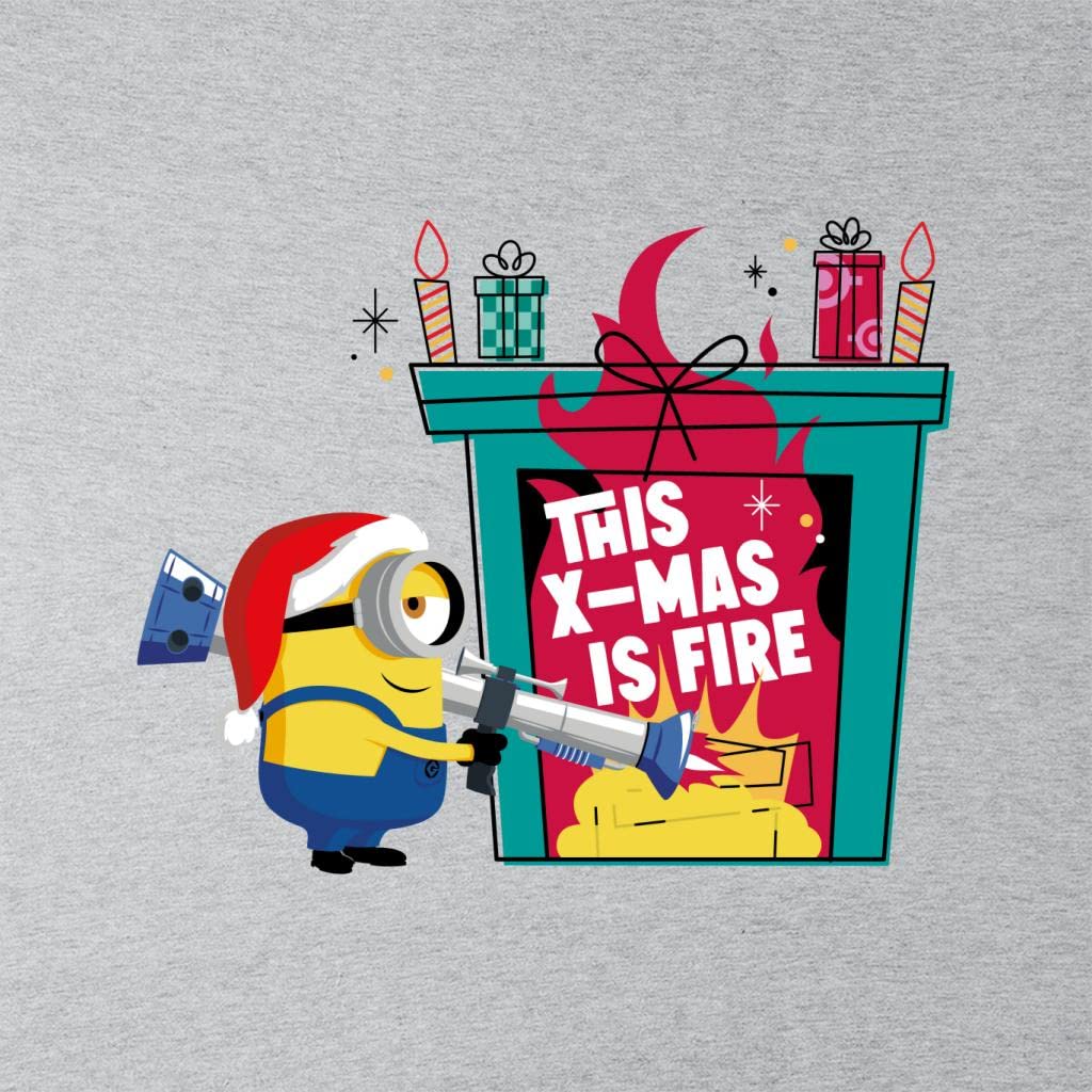 All+Every Minions Christmas This Xmas is Fire Men's Sweatshirt