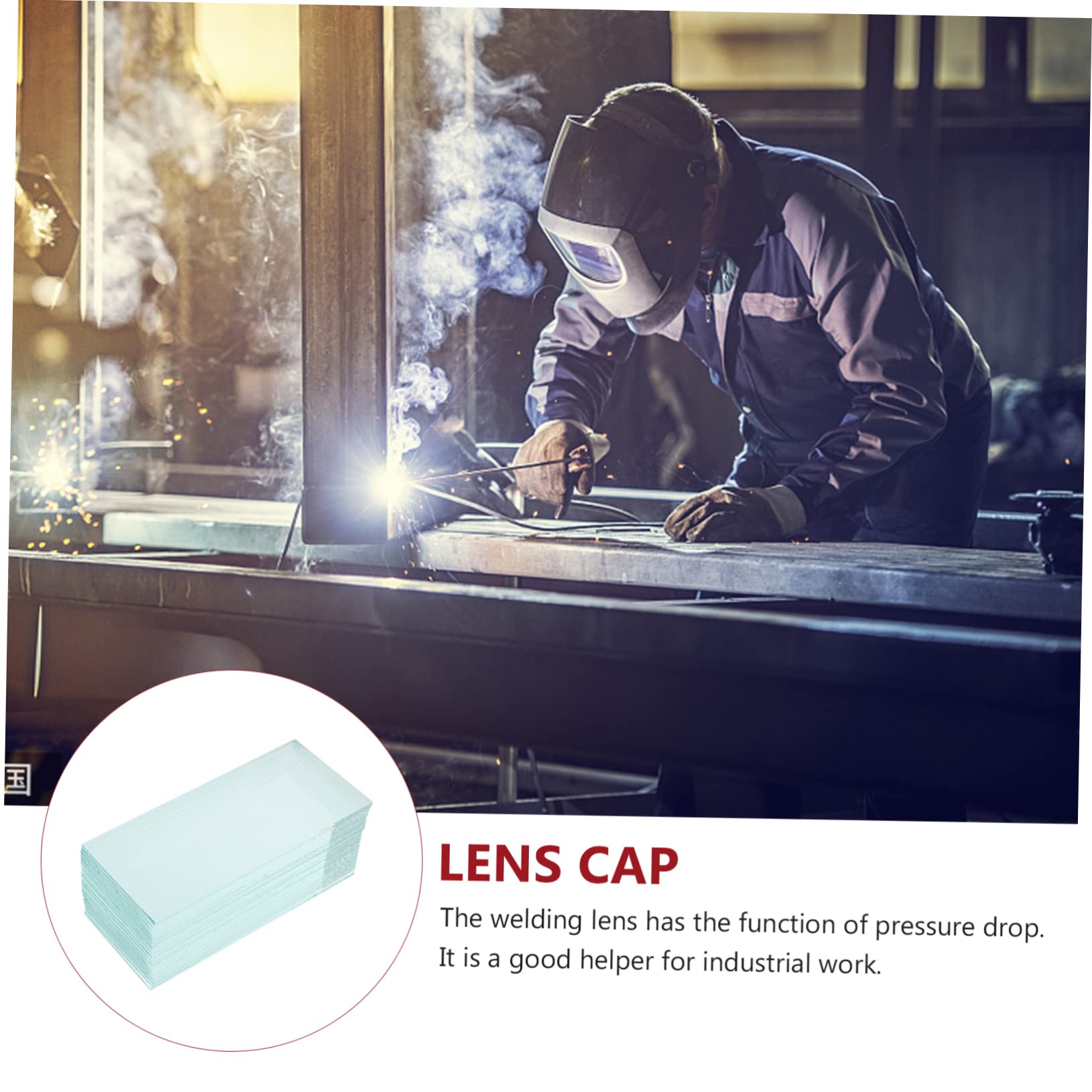 NUOBESTY 2 series Lentes De Protección Para Soldar Lentes De Repuesto Para Casco De Soldar Lentes De Soldadura Transparentes Lentes De Repuesto Para Soldar Lentes De Soldadura 20 piezas*2