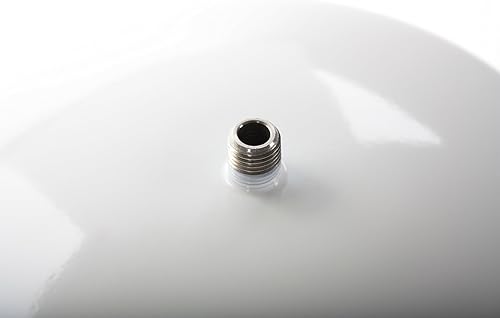 Miniatura 2 de Tanque de agua de ósmosis inversa de acero inoxidable de 2 galones, tamaño compacto para casas rodantes, cámperes, etc. - Blanco, puerto de 1/4