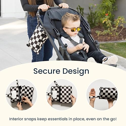 Miniatura 8 de Tiny Twinkle Cambiador de pañales portátil  Cambiador de pañales plegable, impermeable y compacto con almacenamiento  Bolsillo inteligente para