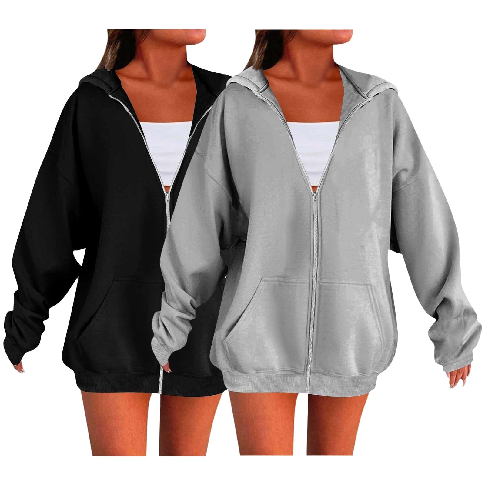 Sudadera mujer oversize cómoda para evitar el frío en otoño e invierno 5