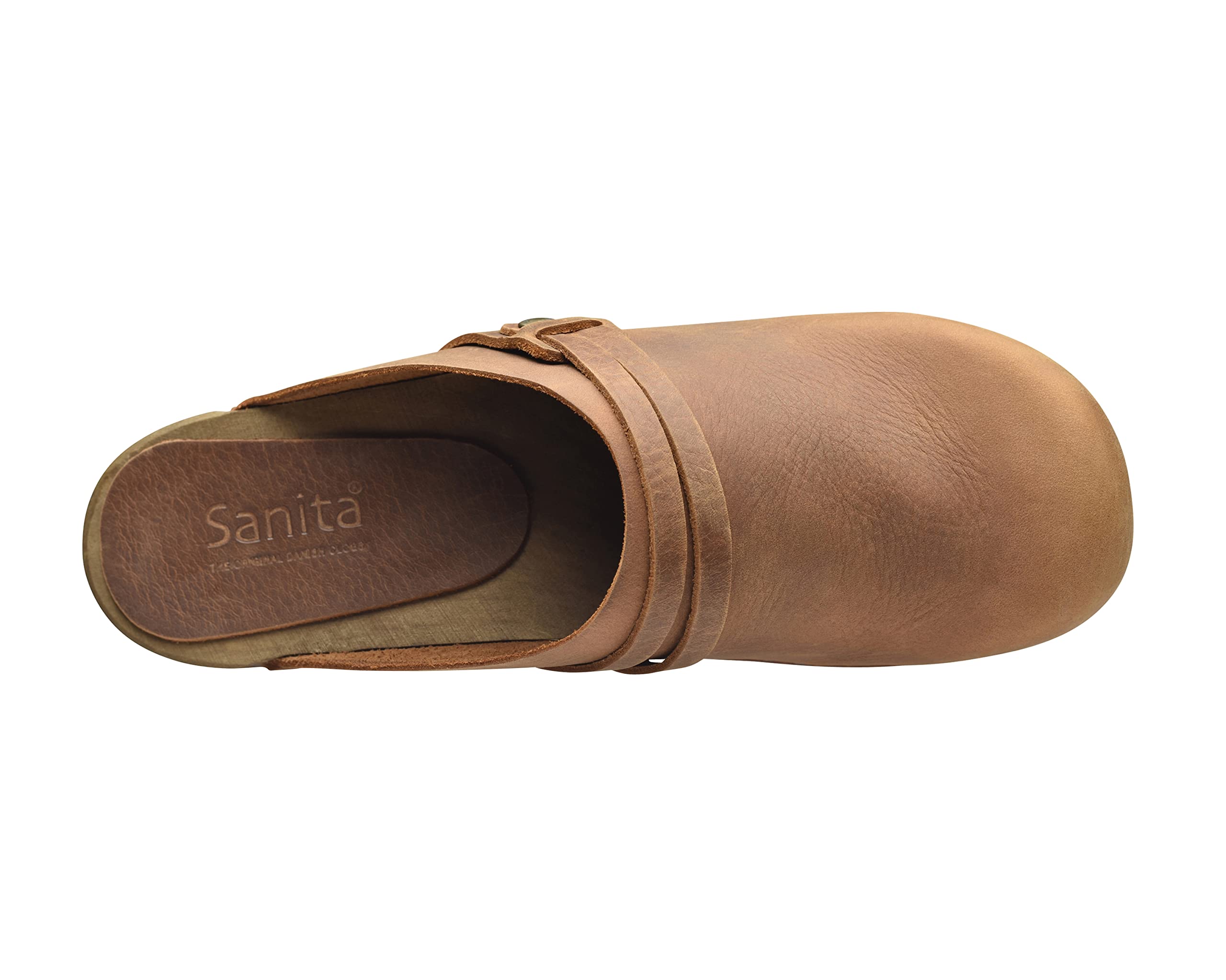 Sanita Ursana Mule Clog | Original Handmade Wooden Leather Clog for Women | Sustainable sole
