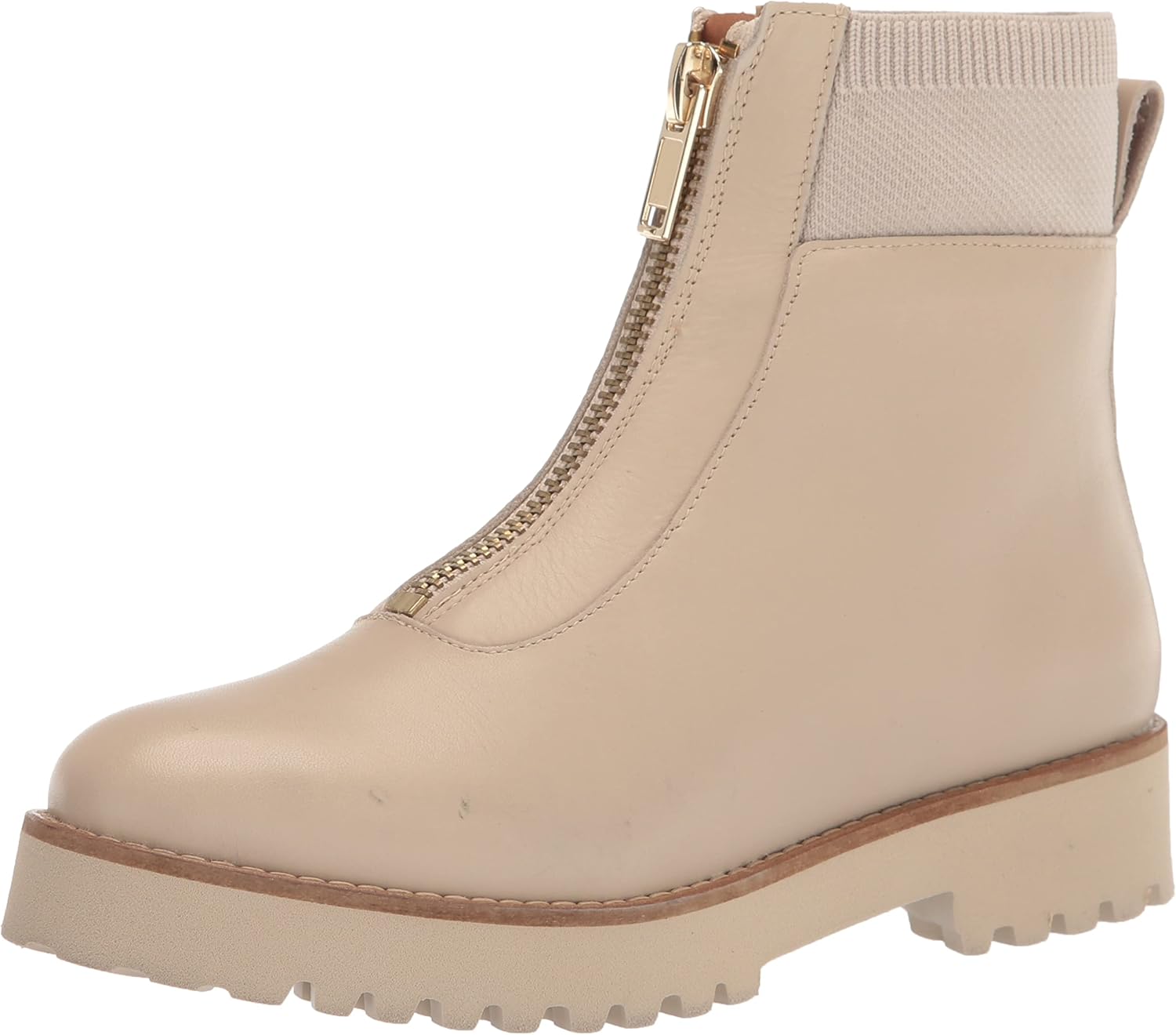 André Assous Palma Zip Front Bootie, Ivory, Size 9.5