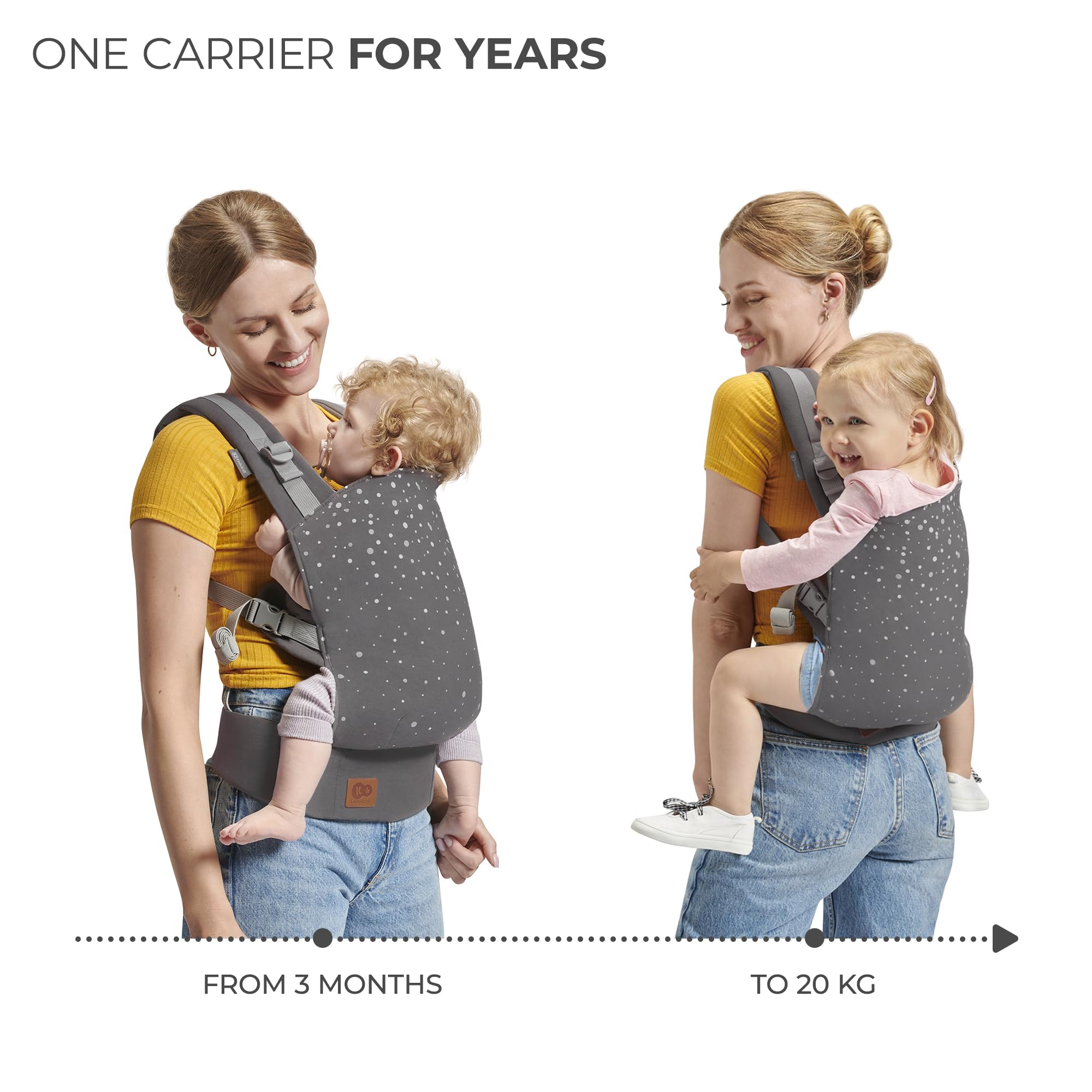 Kinderkraftbaby Carrier Nino Confetti Ergonomic Sling Holder