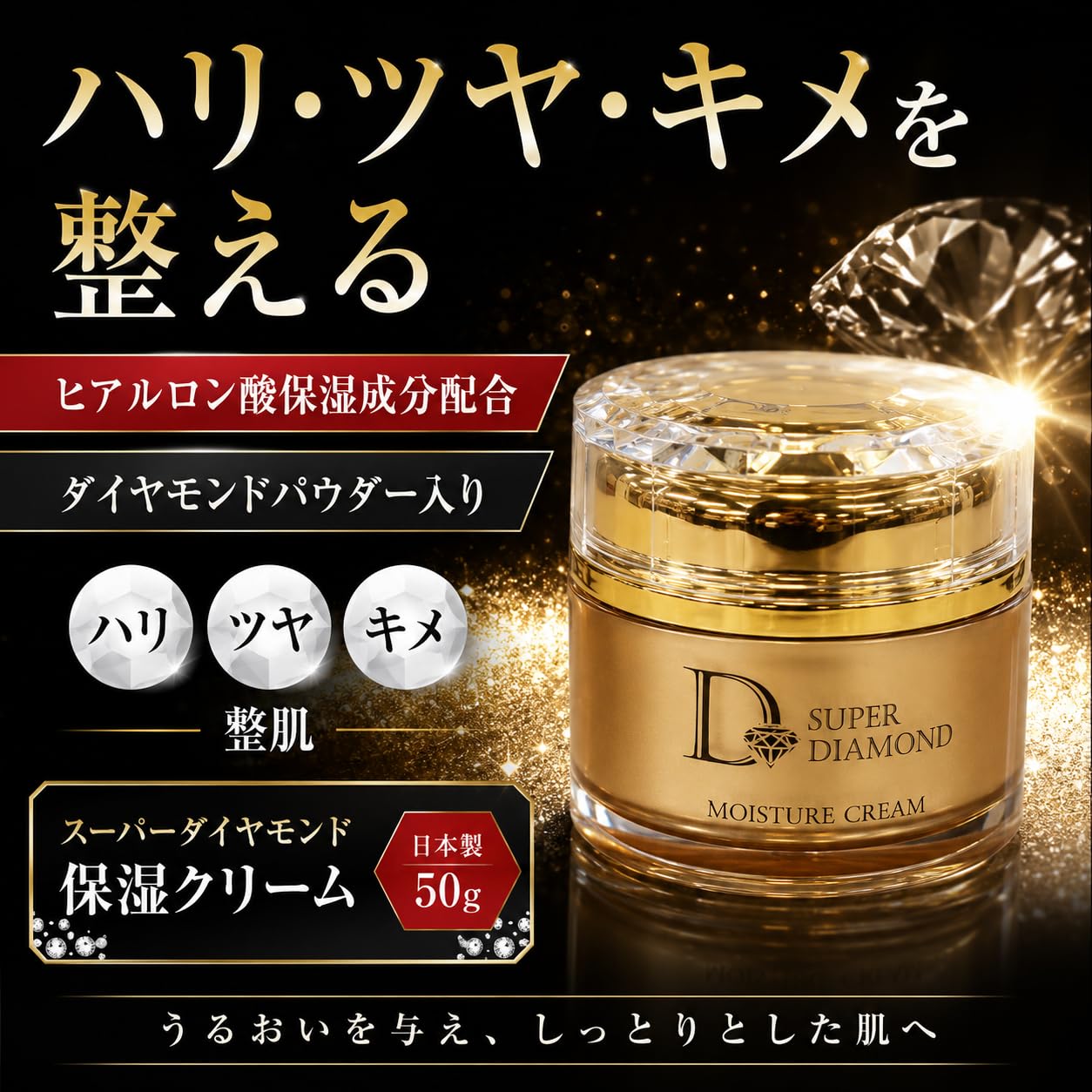 DIAMOND 保湿クリーム Amazon | スーパーダイヤモンド 保湿クリーム 50g 日本製 | プレスカワ