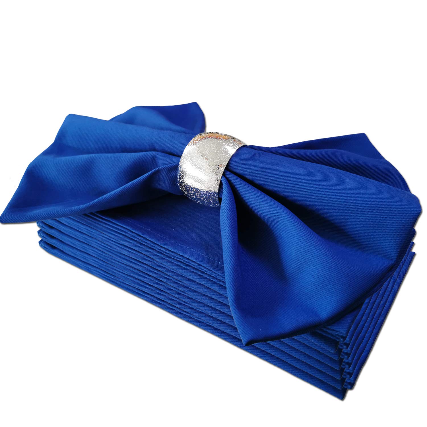 Getfitsoo Cloth Napkins Set of 6, 100% Cotton Reusable for Everyday Use, Perfect for Christmas/Thanksgiving Dining Table (Blue)