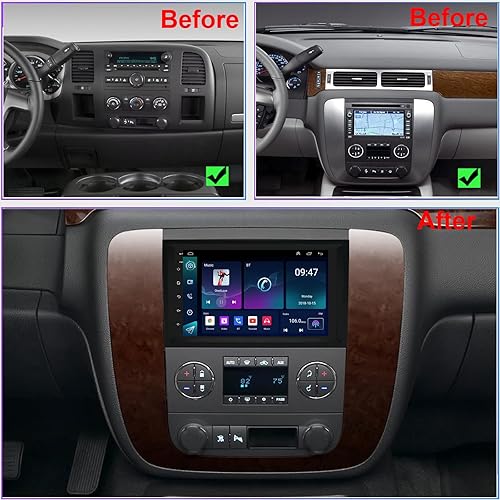 Miniatura 2 de Radio para Chevy Chevrolet Silverado Impala Tahoe GMC Acadia Sierra Yukon Android Stereo 2006 2007 2008 2009 2010 2011 2012 2013 2014 Accesorios