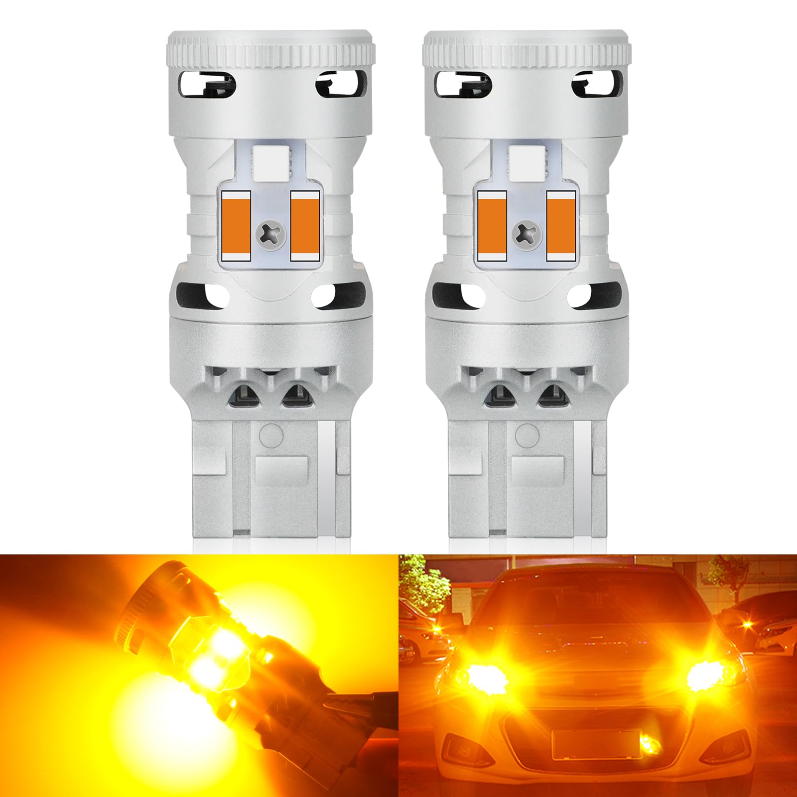 Amazon | BLUESEATEC T20 LED ウインカー アンバー 爆光 シングル 