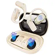 AI Translation Earbuds Real Time, 4-in-1 Open Ear Headphones for Travel/Music/Business, 100 Languages Translator Earbuds, Audifonos Traductores Inglés Español, IPX7, Clear Calls, 50H Playtime