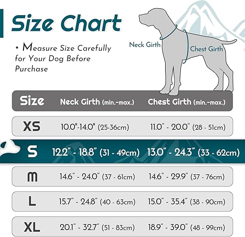 Miniatura 234 de Eagloo Arnés para perro de tamaño mediano, chaleco de servicio sin tirones con tiras reflectantes y asa de control, ajustable y cómodo para caminar