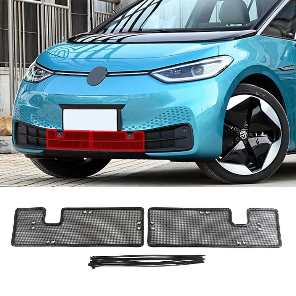 Dla VW, dla PRID.3 2021 2023, przednie grille siatka na owady