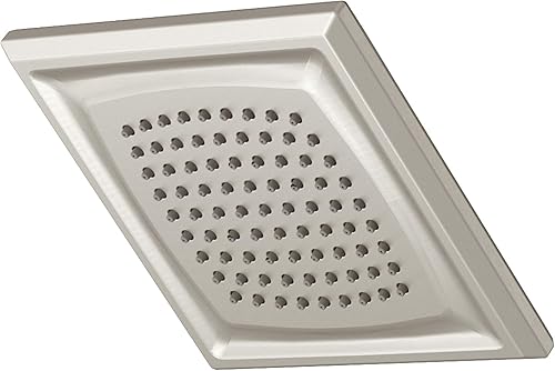 Miniatura 4 de American Standard 1660516.295 Town Square S - Cabezal de ducha fijo con 2,5 GPM, níquel cepillado cepillado níquel,Cromo pulido,Níquel