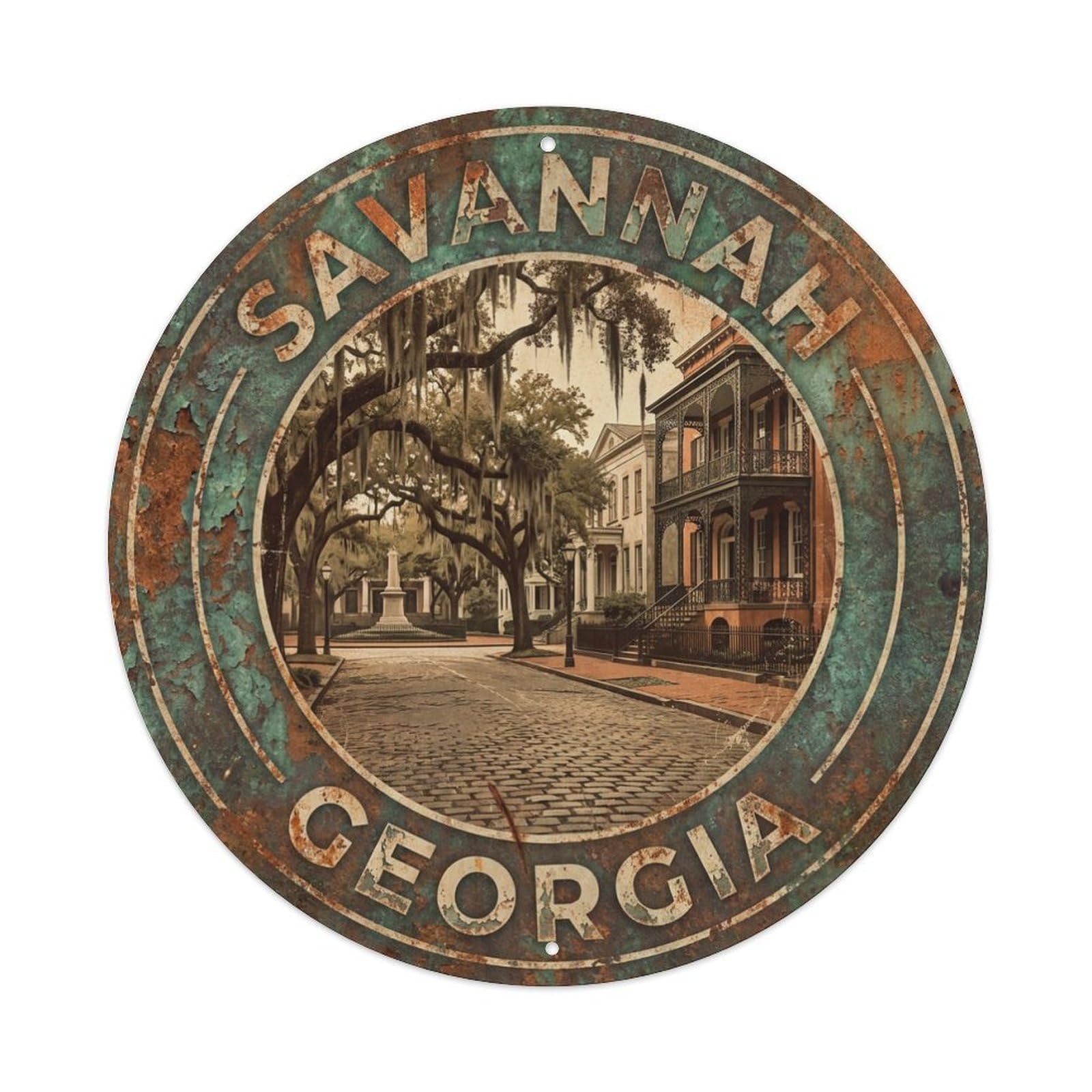 Tgrcjimh Style Metal Tin Sign Retro Travel Usa Savannah