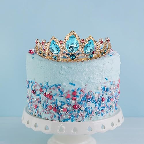 Miniatura 5 de Corona de princesa Halloween Cosplay Accesorios para el cabello Niñas Tiara Nupcial Boda Cristal Banda para el Pelo Tiara Tiara Regalos de Cumpleaños