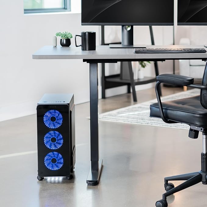 Soporte móvil para CPU de acero VIVO CART-PC01 negro miniatura 8