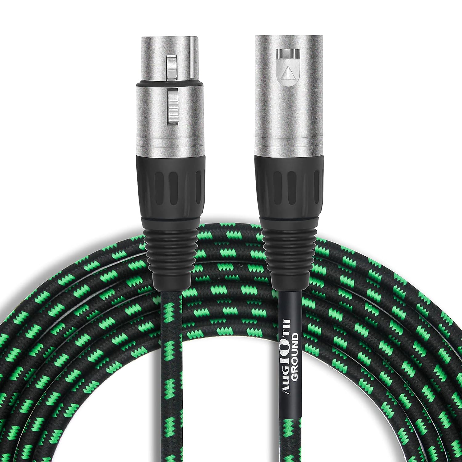 AUGIOTH XLR Cable 15 ft, Microphone Cable, XLR Male to Female Balanced Microphone Cord 3 pin, Mic Cord, XLR Male to Female : Musical Instruments