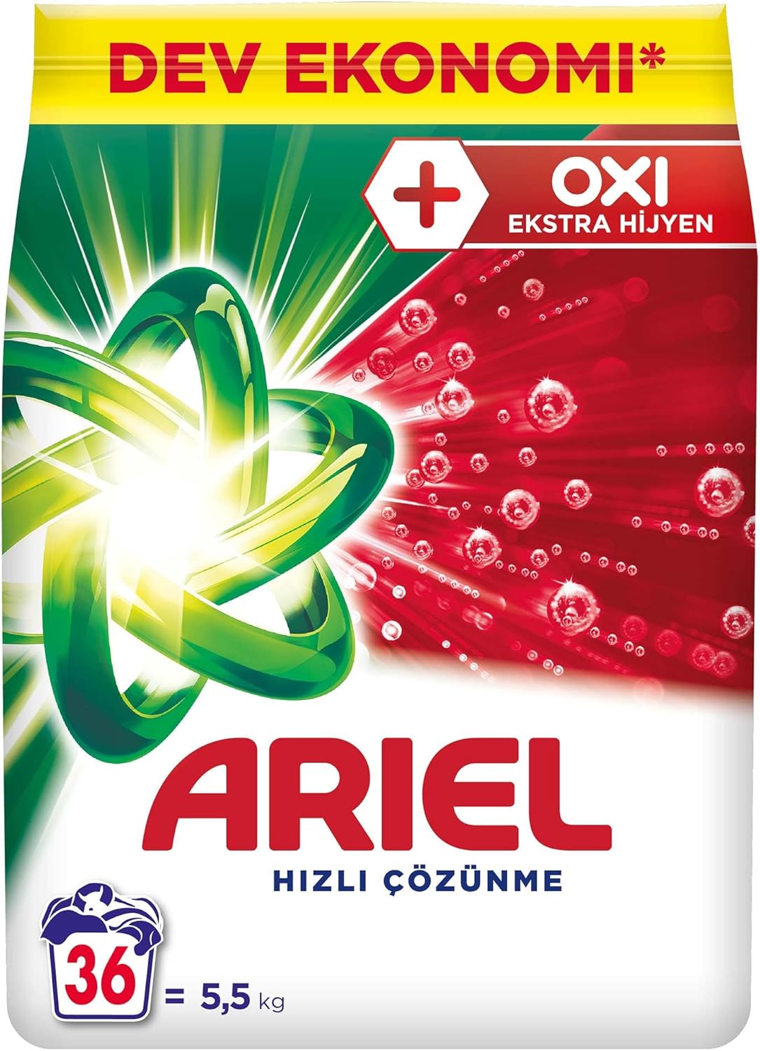 Ariel Oxi 5,5 Kg Hızlı Çözünme Toz Çamaşır Deterjanı